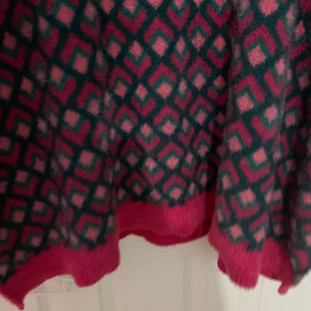 Terra & Sky Red and Black Patterned Sweater - Picture 2 of 10
